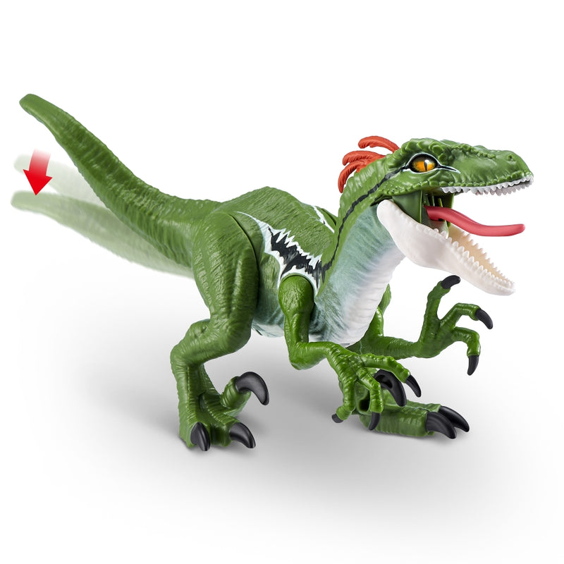 DINOSAURIO RAPTOR CON SONIDO ROBO ALIVE