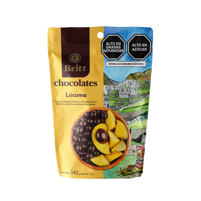 CHOCOLATE OSCURO BRITT X 142GR , LUCUMA
