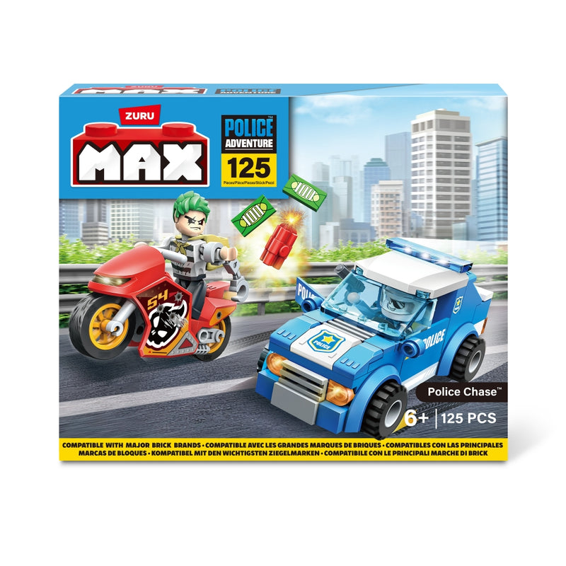 SET DE JUEGO BLOQUES POLICIAL 125PZ MAX