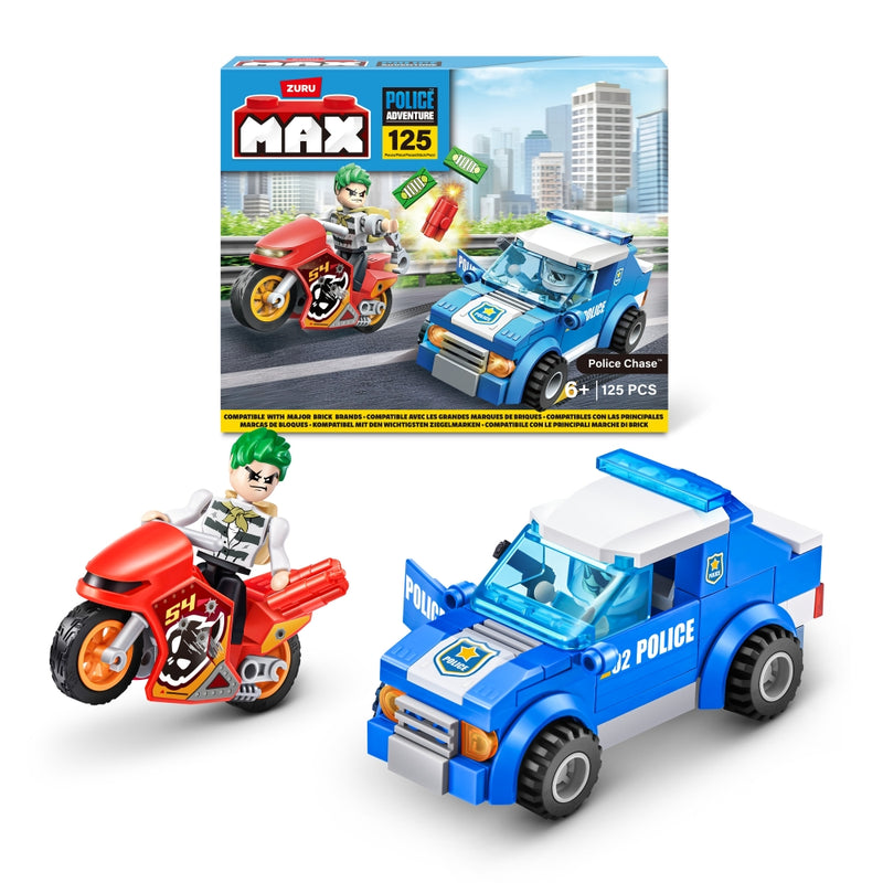 SET DE JUEGO BLOQUES POLICIAL 125PZ MAX