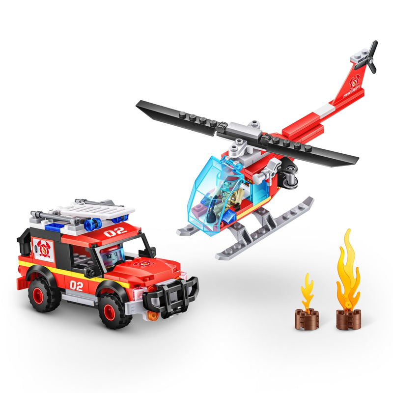 SET DE JUEGO BLOQUES RESCATE DE INCENDIO 265PZ MAX