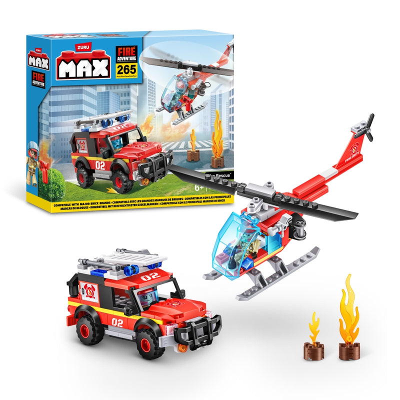 SET DE JUEGO BLOQUES RESCATE DE INCENDIO 265PZ MAX