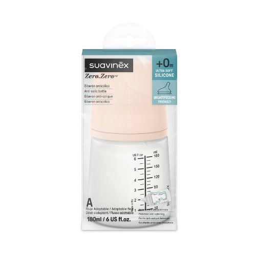 Biberón Anticólico ZERO Flujo Adaptable A Suavinex 180 ml