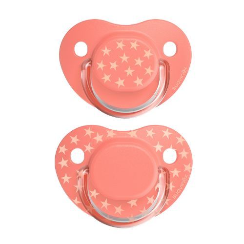 Chupón con tetina anatómica 6-18 m x 2 unidades The Basics- Suavinex