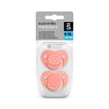 Chupón con tetina anatómica 6-18 m x 2 unidades The Basics- Suavinex