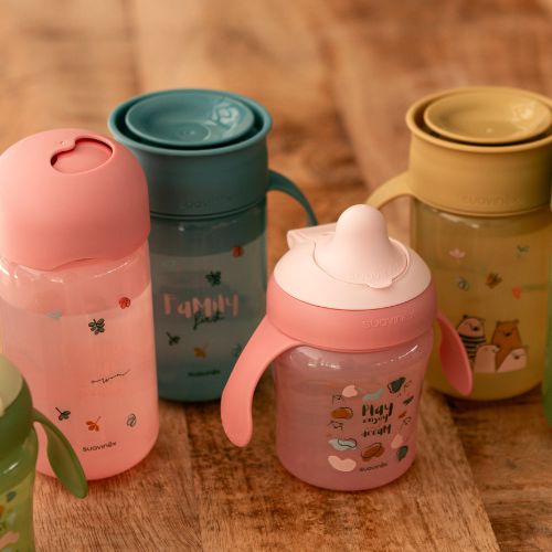 Taza de aprendizaje Oso Rosado - Suavinex