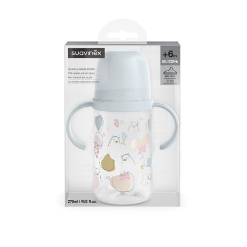 Biberón Taza Second Entrenamiento +4m Oso Azul - Suavinex