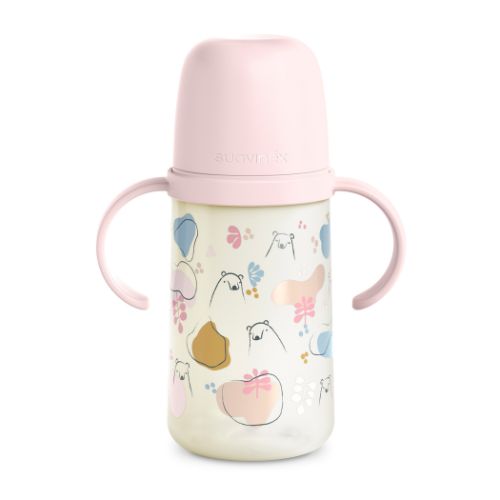 Biberón Taza Second Entrenamiento +4m Oso Rosado - Suavinex