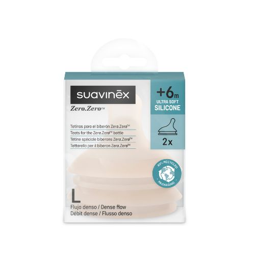Tetina Anticólicos ZERO ZERO Flujo Denso (L) +0m 2 unds Suavinex