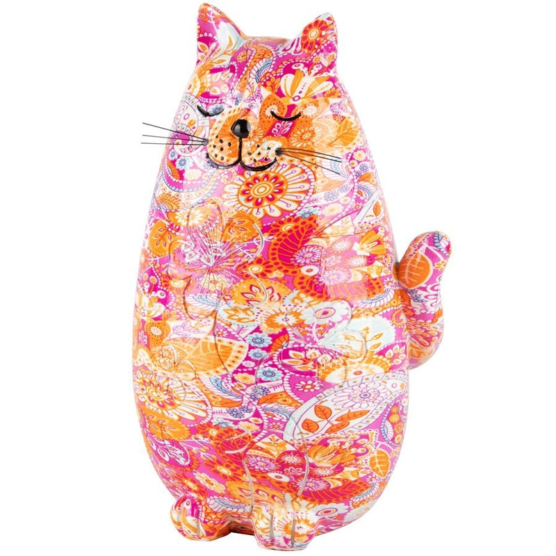 Gato De Pie Arte Moderno Poliresina 10 x 9 x 16 cm