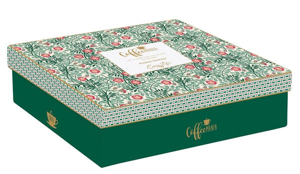Juego De 6 Tazas Con Platillos Floral Fantay Porcelana 100 ml