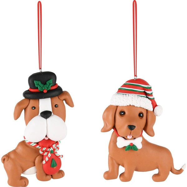Perros Con Gorro/Sombrero Arcilla 10 x 3 x 8 cm
