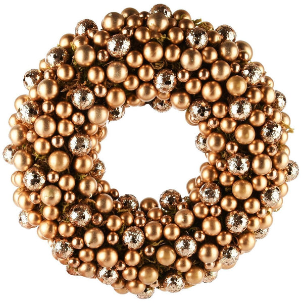 Corona Con Adornos Dorado PVC 21 x 21 x 5 cm