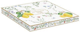 Plato Bandeja Flores De Citrons Porcelana 25 x 18 cm