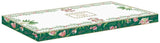 Bandeja Botanic Chic  Color Verde/Flores Porcelana 35 x 15 cm