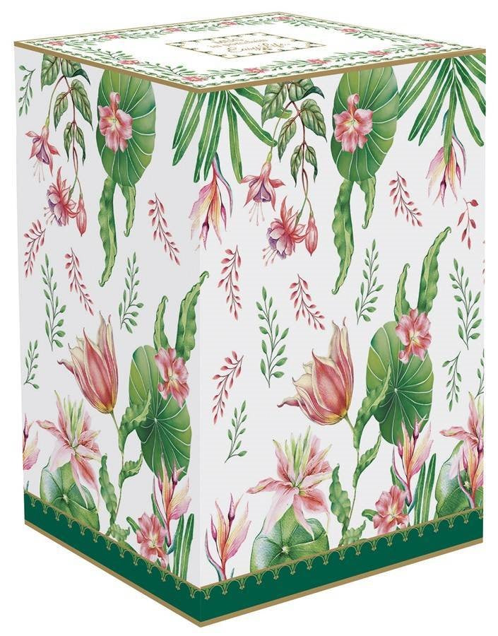 Taza Alta Botanic Chic Blanco/Flores Porcelana 600 ml