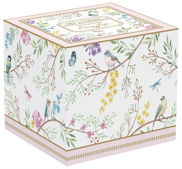 Juego De 2 Tazas Con Platillo Pajaros Melody De Porcelana 80 ml