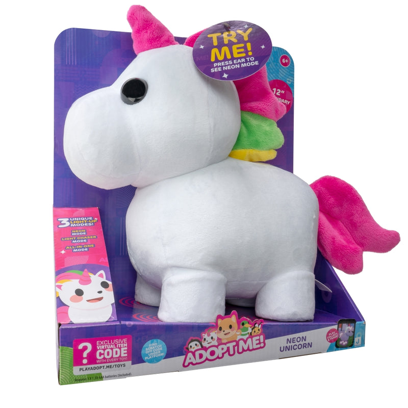 PELUCHE 30CM UNICORNIO CON LUCES ADOPT ME