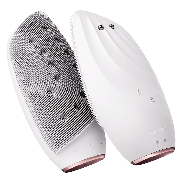L Cepillo Facial Térmico Sónico 8 en 1 Blanco