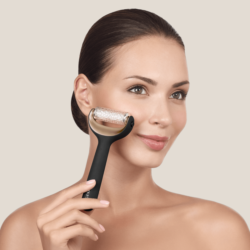 R Rodillo Facial y Corporal 8 en 1 Negro