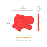 Compresa de hielo reutilizable Bentgo Buddies - Dinosaurio