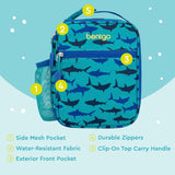 Porta Lonchera Tote Insulada Bentgo Kids - Tiburones
