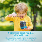 Jar de acero inoxidable Bentgo Kids - Dinosaurio