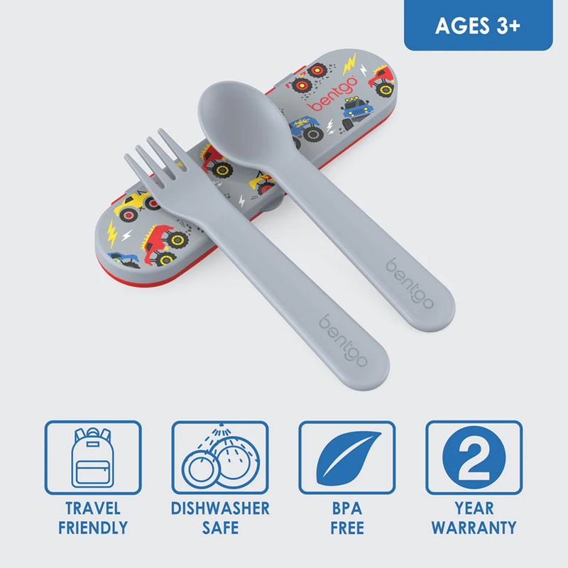 Set de Cubiertos Bentgo Kids - Camiones