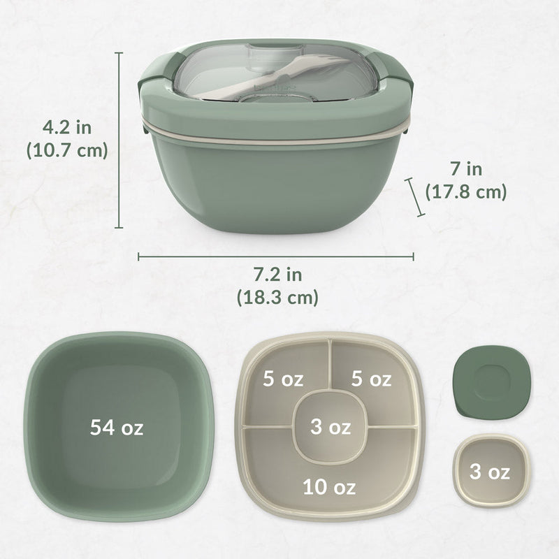 Lonchera para Ensalada Bentgo - Verde Khaki