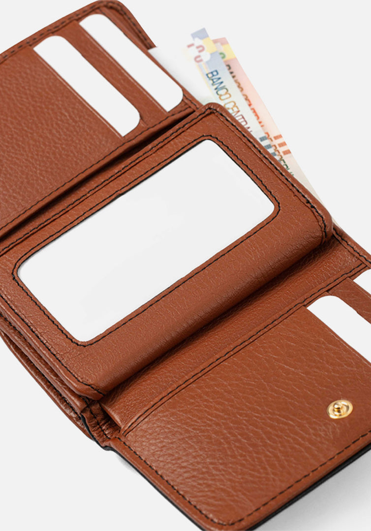 BILLETERA RENZO COSTA LEATHER/10 BLACK