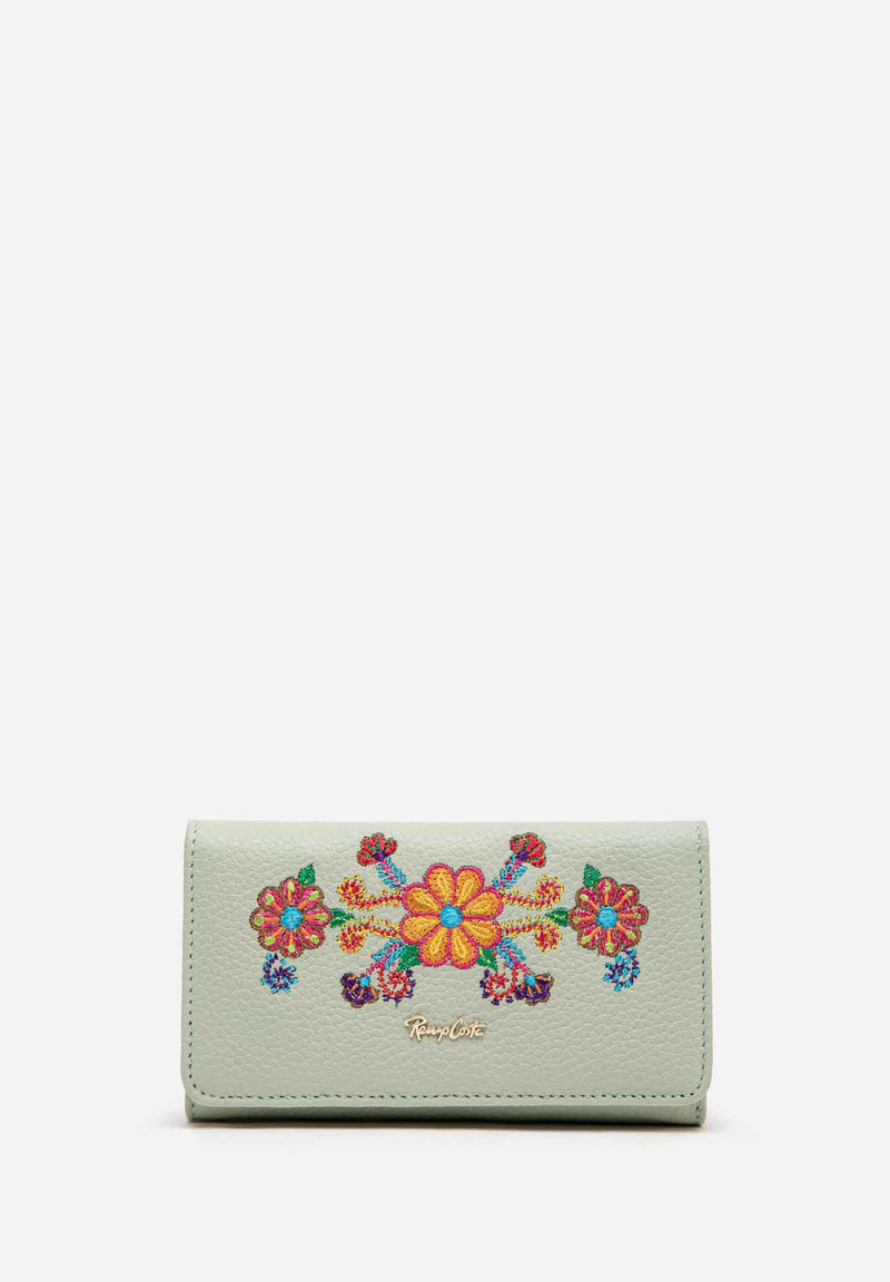 BILLETERA WPD 2481B NAPA RONDINI VERDE MENTA