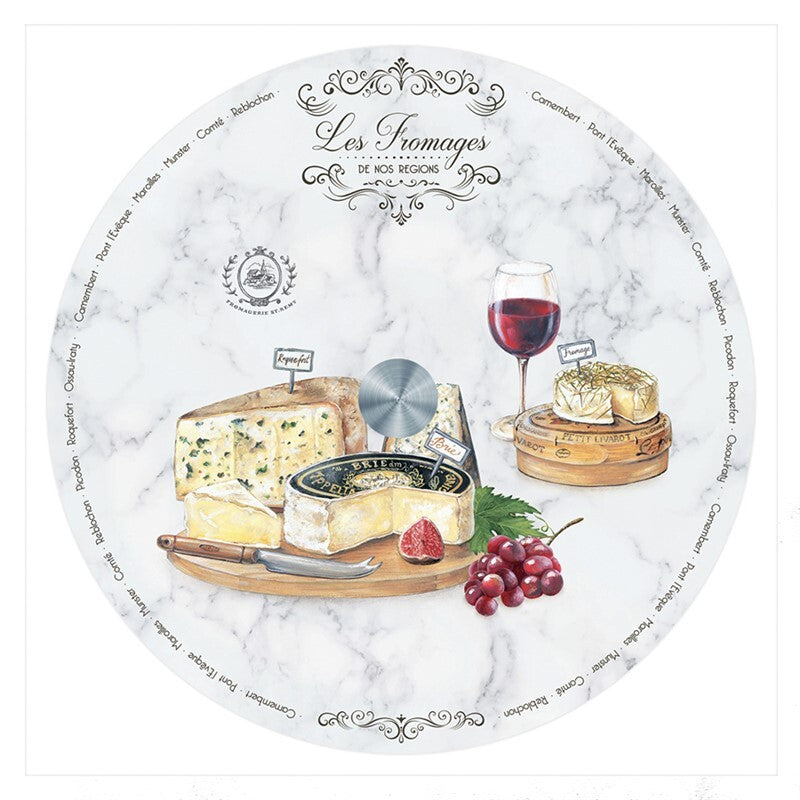 Plato De Porcelana Quesos  Giratorio