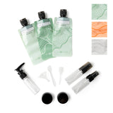 Kit de viaje 11 piezas de contenedores libres de BPA plastica