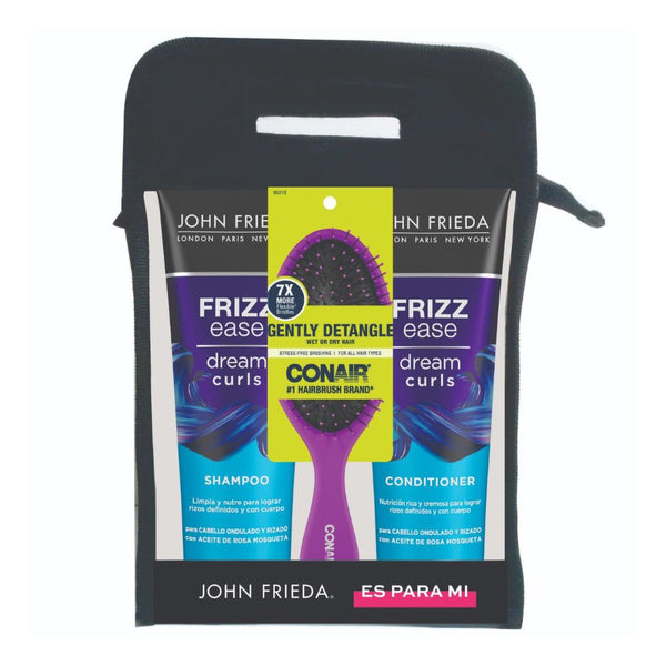 Pack John Frieda FE Dream Curls Shampoo 250ml + Acondicionador250ml+CO Cepillo 95310