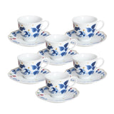 Juego De Taza  De Porcelana Para Cafe X 6und. Modelo Alquimia
