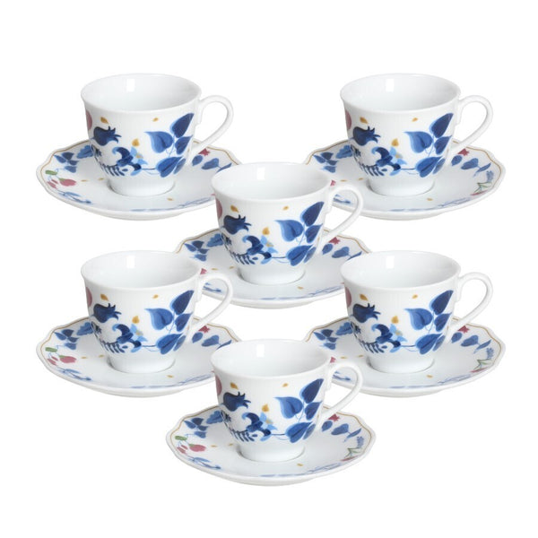 Juego De Taza  De Porcelana Para Cafe X 6und. Modelo Alquimia