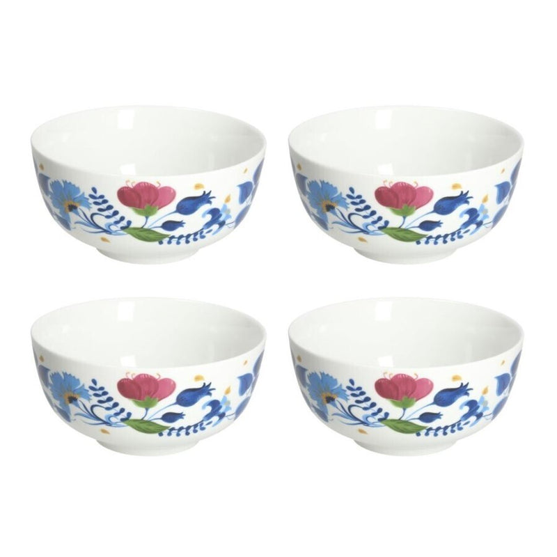 Jg De 4 Bowls  De Porcelana Modelo Alquimia
