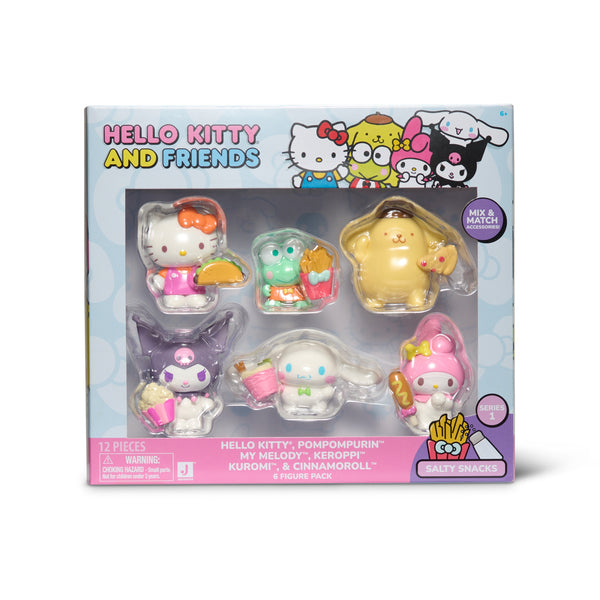 PACK X6 FIGURAS HELLO KITTY AND FRIENDS ASST