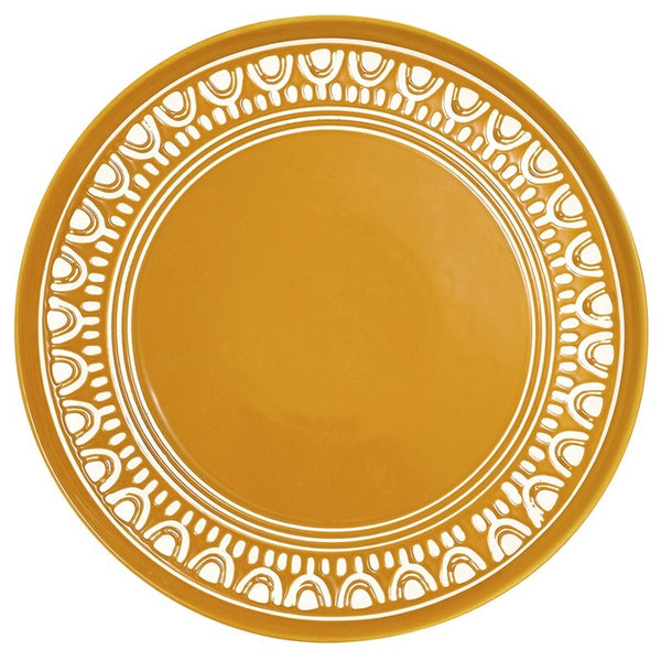 Fuente Plato De Gres Redonda Villa Amarillo