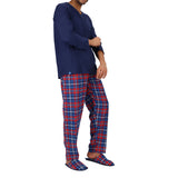 PIJAMA ALGODON MT30169 TS AZUL