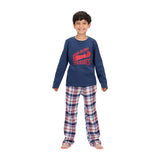 PIJAMA LARGO JUVENIL MT30201 T10 AZUL