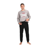 PIJAMA LARGO ALGODON MT30235 L GRIS