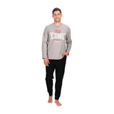 PIJAMA LARGO ALGODON MT30235 L GRIS