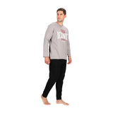 PIJAMA LARGO ALGODON MT30235 L GRIS