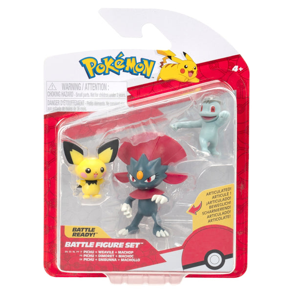 Pokemon Pack X3 Figuras De Batalla Pokemon 6 Cm