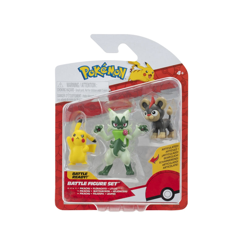 Pokemon Pack X3 Figuras De Batalla Pokemon 6 Cm