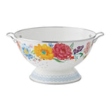 COLADOR DE ACERO  DE 4.7 LT MARCA PIONEER WOMAN COLECCIÓN BRILIANT BLOOMS