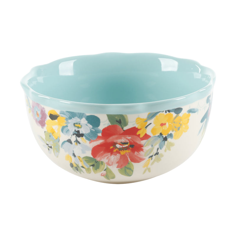 JUEGO DE VAJILLA DE 12 PIEZAS DE CERAMICA MARCA PIONEER WOMAN COLEECCION SWEET ROMANCE