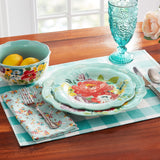 JUEGO DE VAJILLA DE 12 PIEZAS DE CERAMICA MARCA PIONEER WOMAN COLEECCION SWEET ROMANCE