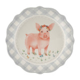 JUEGO DE VAJILLA DE 12 PIEZAS DE CERAMICA MARCA PIONEER WOMAN COLECCION GINGHAM